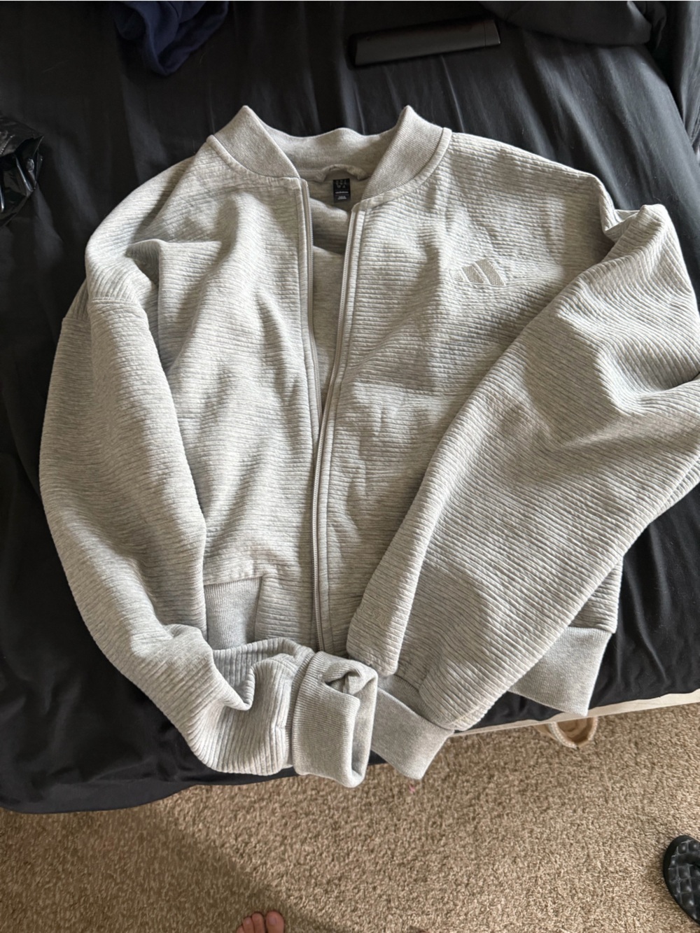 adidas Heather Gray Crewneck Sweatshirt
